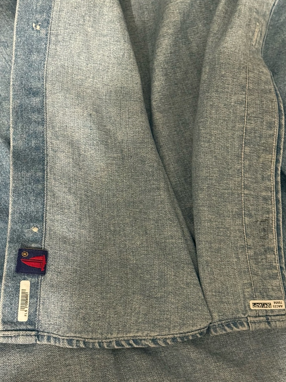 Light Blue Denim Button-Down Shirt - Classic Women's Top - Picture 11 of 11